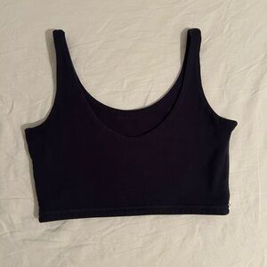 Navy Cropped Tank Top